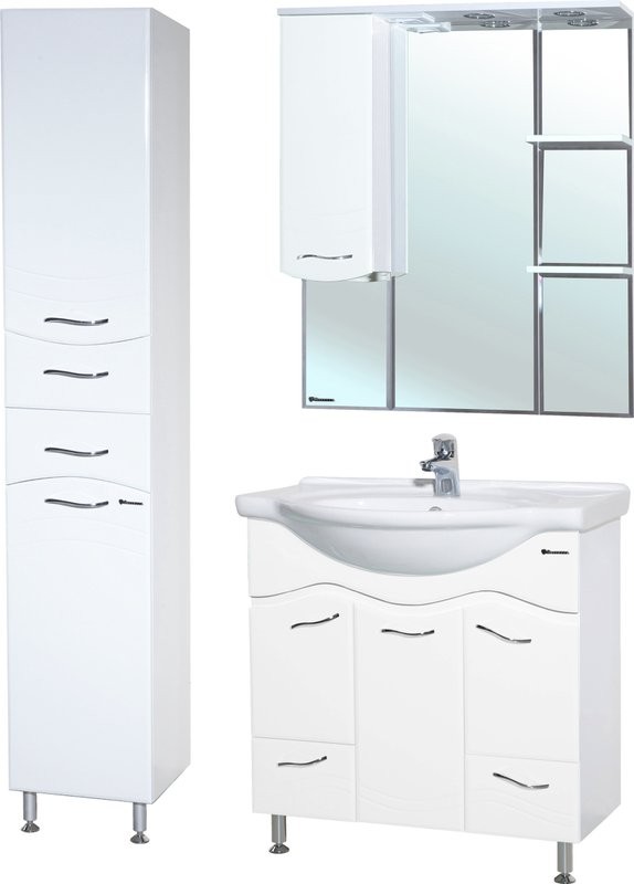 Зеркало Bellezza Мари L 85 белое