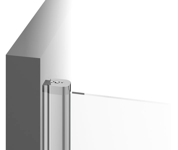 Душевая дверь в нишу Ravak Chrome CSDL2-90 профиль блестящий, стекло прозрачное