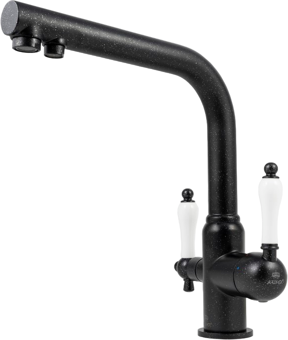 Смеситель для кухни Kaiser Vincent 31144-2 черный мрамор