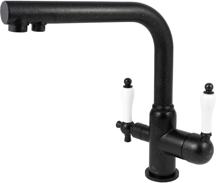 Смеситель для кухни Kaiser Vincent 31144-2 черный мрамор