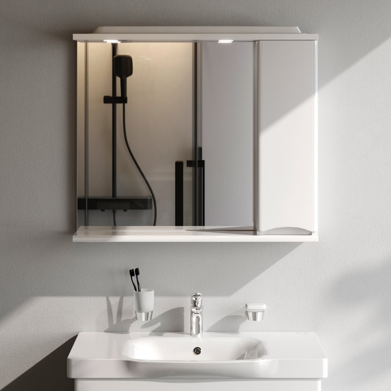 Зеркало AM.PM Like 80 R белый глянец