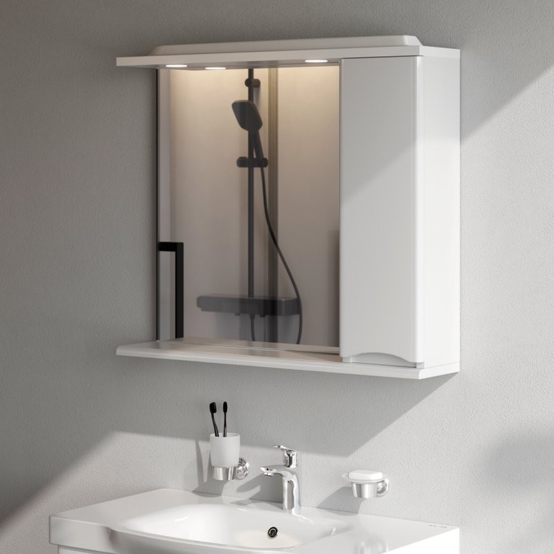 Зеркало AM.PM Like 80 R белый глянец