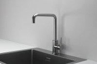 Смеситель для кухни Granula Kitchen Space 7110, сталь сатин