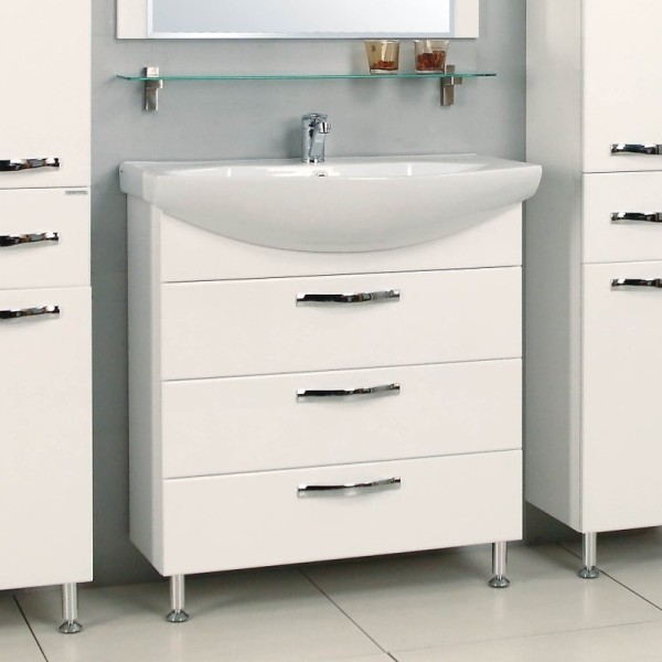 Тумба под раковину AQUATON Ария Н 80 белая