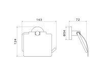 Держатель для туалетной бумаги AQUATEK Оберон AQ4209BG шлифованное золото Держатель для туалетной бумаги AQUATEK Оберон AQ4209BG шлифованное золото