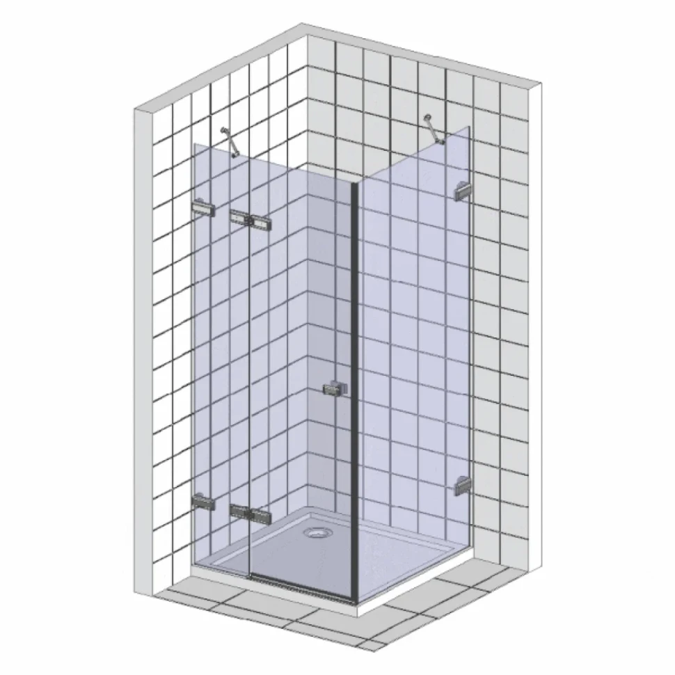 Душевой уголок Wasserkraft Berkel 48P19 100x100 см