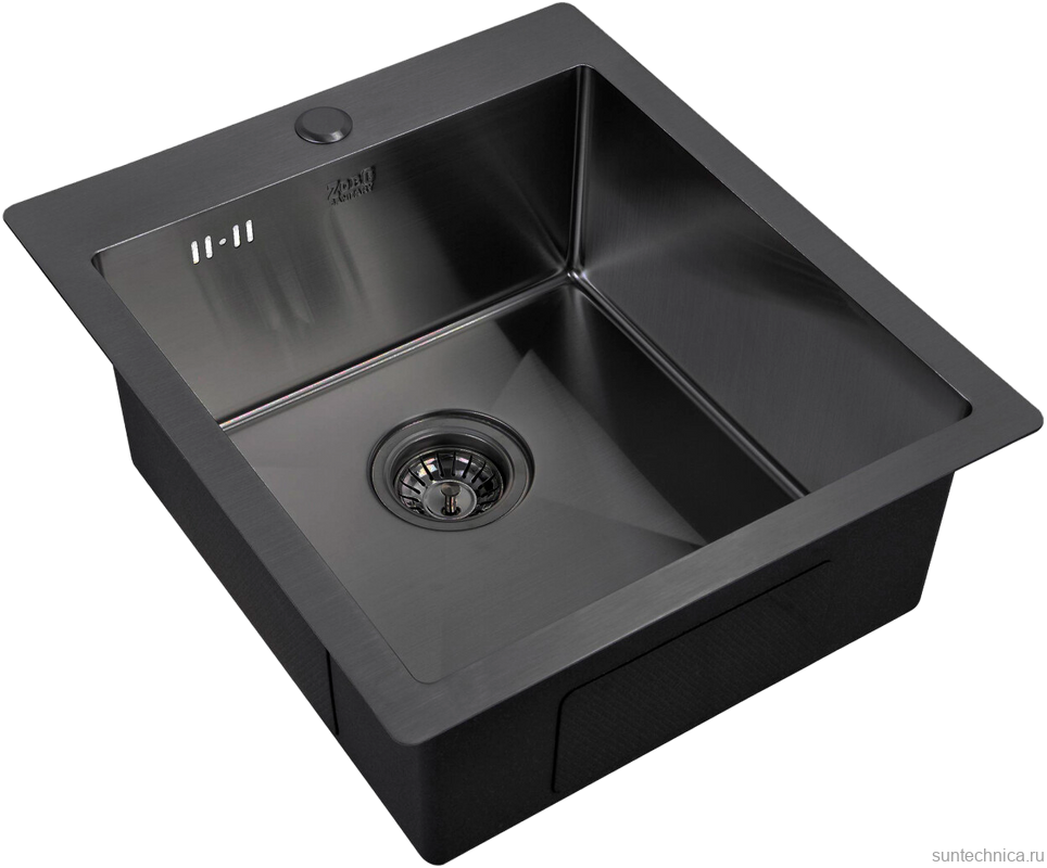 Комплект Мойка Zorg Inox PVD 4551 grafit + Измельчитель Inox D
