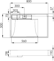 Мебельная раковина AQUATON Рейн 80 L