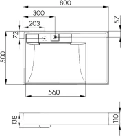 Мебельная раковина AQUATON Рейн 80 L Мебельная раковина AQUATON Рейн 80 L