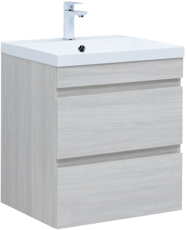 Тумба под раковину без столешницы Aquanet Нота new 60 подвесная, дуб холден