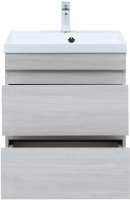 Тумба под раковину без столешницы Aquanet Нота new 60 подвесная, дуб холден