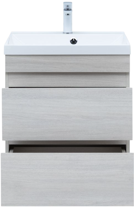 Тумба под раковину без столешницы Aquanet Нота new 60 подвесная, дуб холден