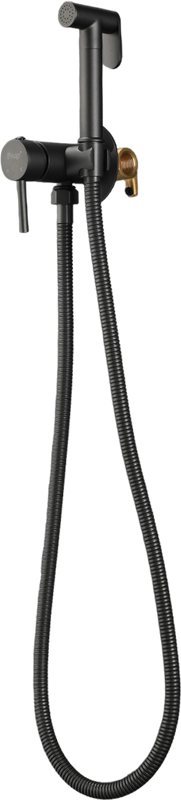 Гигиенический душ Frap F7505-9 со смесителем, С ВНУТРЕННЕЙ ЧАСТЬЮ, оружейная сталь