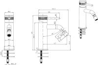 Смеситель для биде Allen Brau Priority 5.31A04-00 хром