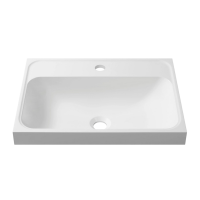 Тумба с раковиной Belux Бостон 50 подвесная, белая глянцевая, 2 ящика