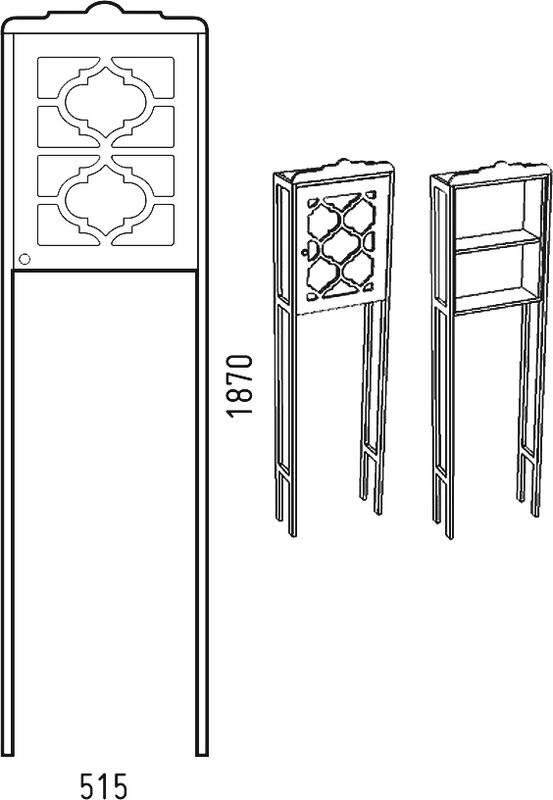 Шкаф в туалет Corozo Манойр 50