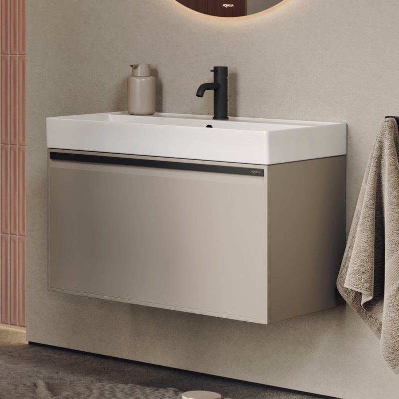 Мебель для ванной комнаты Aqwella Pure 80 капучино светлый