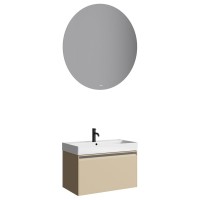 Мебель для ванной комнаты Aqwella Pure 80 капучино светлый Мебель для ванной комнаты Aqwella Pure 80 капучино светлый