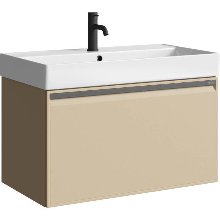 Мебель для ванной комнаты Aqwella Pure 80 капучино светлый