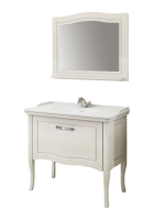 Мебель для ванной комнаты Comforty Павия 100 напольная, белый глянец