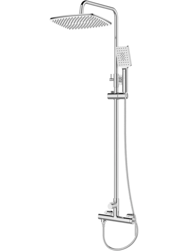 Душевая стойка BelBagno Acqua ACQUA-DOCM-CRM хром