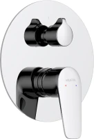 Встраиваемый смеситель для душа и ванны AQUATEK Бетта AQ1147CR С ВНУТРЕННЕЙ ЧАСТЬЮ, хром