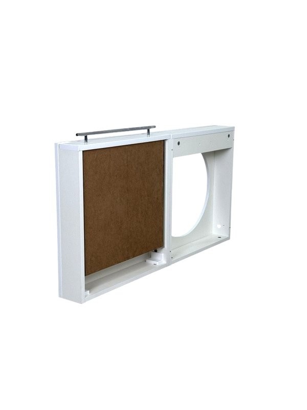 Тумба под раковину со столешницей Alavann Cosmetic 85 R/L глянцевая белая