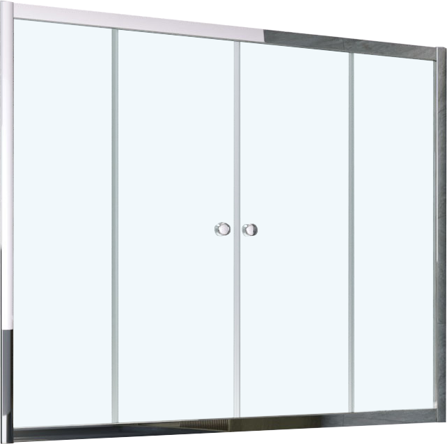 Шторка на ванну Vegas Glass Z2V Tur Novo 150 08 01 профиль глянцевый хром, стекло прозрачное