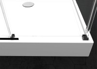 Душевая кабина Black&White Galaxy G8708 с низким поддоном, без крыши