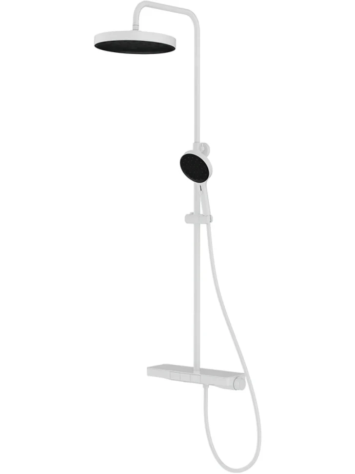 Душевая стойка Vincea Inspire VSFS-3I12TW с термостатом, белый
