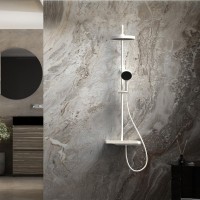 Душевая стойка Vincea Inspire VSFS-3I12TW с термостатом, белый