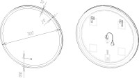 Мебель для ванной комнаты STWORKI Колдинг 80 белая, с раковиной Moduo 40 RING, столешница светло-серая сатиновая