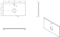 Мебель для ванной комнаты STWORKI Колдинг 80 белая, с раковиной Moduo 40 RING, столешница светло-серая сатиновая