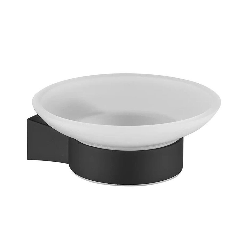 Мыльница Shevanik SG5703H стеклянная, черная