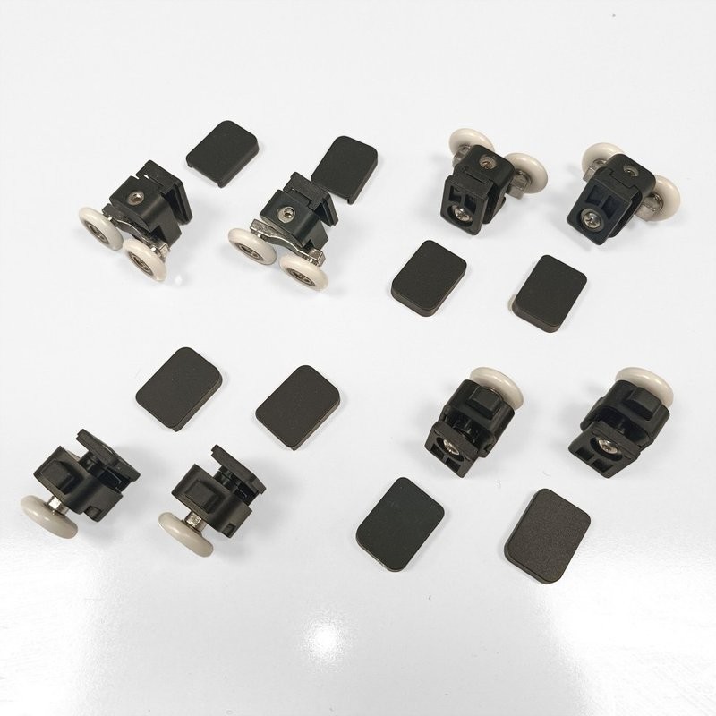 Душевой уголок Triton Фикс 90x90 см, без поддона, профиль черный, стекло вельвет