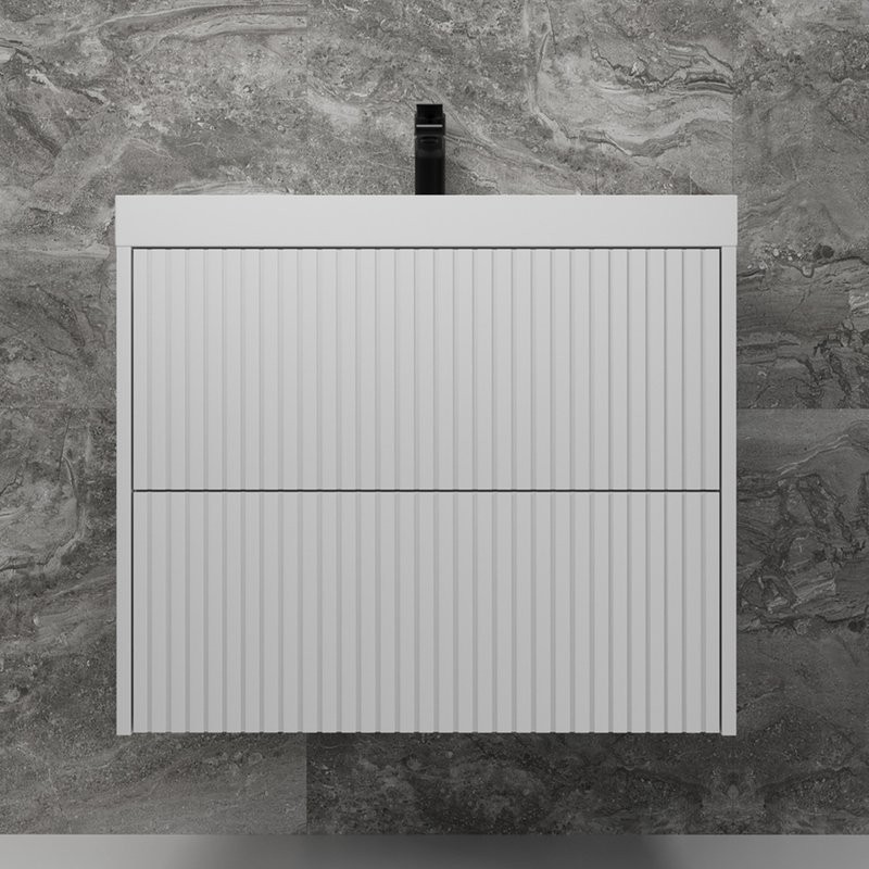 Мебель для ванной комнаты Style Line Стокгольм 60 подвесная, белый рифленый софт