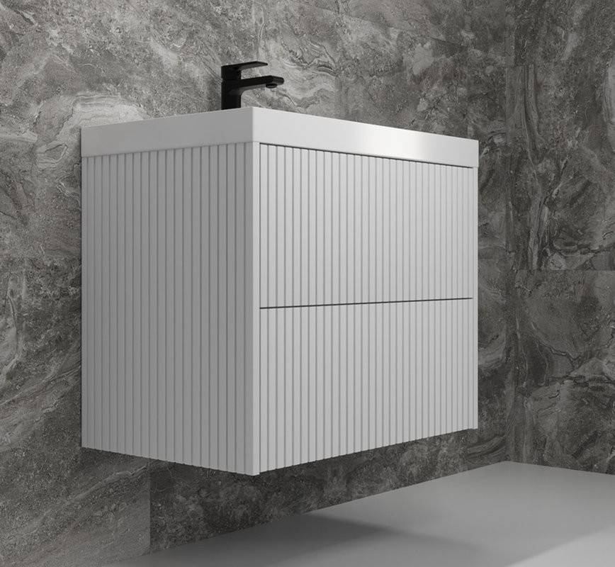 Мебель для ванной комнаты Style Line Стокгольм 60 подвесная, белый рифленый софт