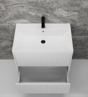 Мебель для ванной комнаты Style Line Стокгольм 60 подвесная, белый рифленый софт