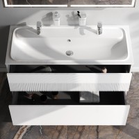 Мебель для ванной комнаты AM.PM Func 120 белая матовая, с двумя ящиками