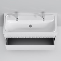 Мебель для ванной комнаты AM.PM Func 120 белая матовая, с двумя ящиками