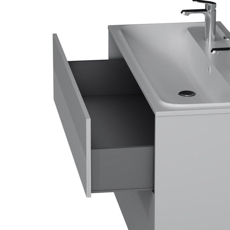 Мебель для ванной комнаты AM.PM Func 120 белая матовая, с двумя ящиками