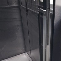 Душевой уголок Veconi Premium Trento PTC-SP-30CH 130x100, профиль хром, стекло прозрачное