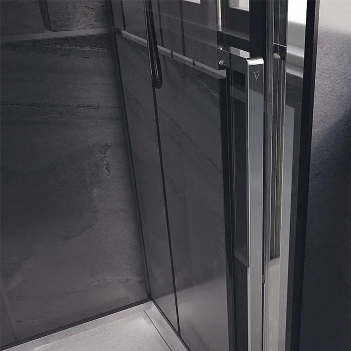 Душевой уголок Veconi Premium Trento PTC-SP-30CH 130x100, профиль хром, стекло прозрачное