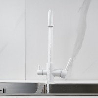 Смеситель для кухни Shevanik S228C белый