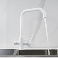 Смеситель для кухни Shevanik S228C белый