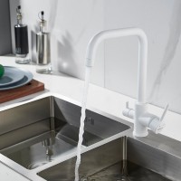 Смеситель для кухни Shevanik S228C белый
