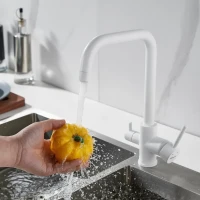 Смеситель для кухни Shevanik S228C белый Смеситель для кухни Shevanik S228C белый