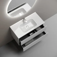 Тумба с раковиной Sancos Snob R 90 bianco, раковина CN7002
