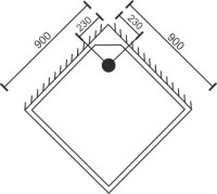 Поддон для душа Royal Bath HP RB 90HP + сифон Поддон для душа Royal Bath HP RB 90HP + сифон