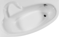 Акриловая ванна Ravak Asymmetric L 150x100 см, угловая, левая, встраиваемая, белая, асимметричная, на ножках, с сиденьем